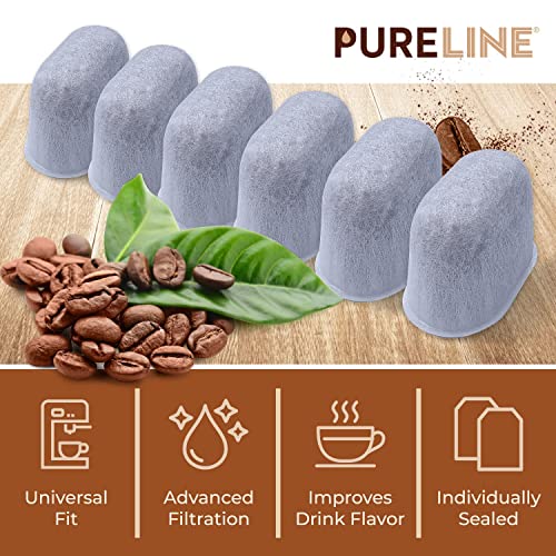 Pureline Keurig Coffee Maker Water Filter Replacement Filter 12 Pack Charcoal