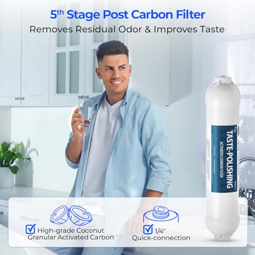 iSpring F9K 1-Year NSF Certified Reverse Osmosis Water Filter Replacement Pack with Alkaline Filters - Without Membrane