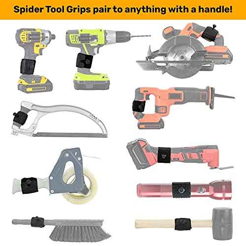 Spider Tool Holster - Improve The Way You Carry Your Power Drill, Driver, Multitool, Pneumatic, Multi-Tool and More on Your Belt - Compatible With All Major Tool Brands