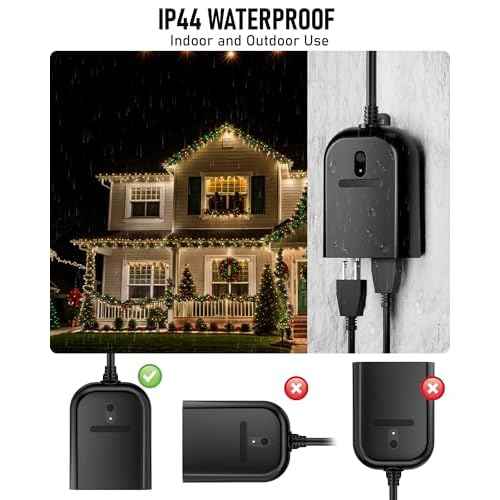 Magic Wand for Christmas Tree Light, Wireless Christmas Tree Wand Remote Control for Christmas String Lights and Decorations Lights Turn On and Off, Surprised for Kids Family Christmas Gift, 2 Sockets