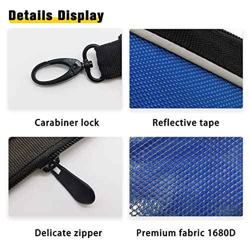 IRONLAND Zipper Pouches, Small Tools Bag, Waterproof Mesh Pouches, Tool Zipper Pouch, Travel Pouch, Clear Cosmetic Bag Case 4 Pack