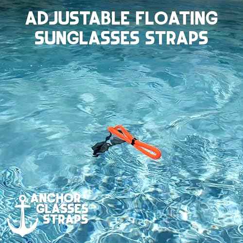 Floating Sunglasses Straps for Water ? 4 Pack Buoyant Glasses Retainer for Men Women ? Adjustable Floatable Eyewear Lanyard for Boating Kayaking Fishing Paddleboarding Beach Lake Pool