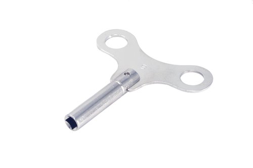 TAURISH Nickel Plated Solid Brass Made Key for Clock Winding Mechanical Clock Crank Winder Key Tool for Hermle, Hamilton, Ridgeway, Howard Miller, Seth Thomas (Key No. 9-4.50mm I.D.)