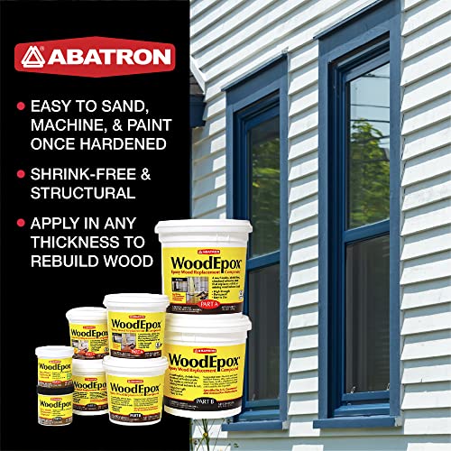 Abatron WoodEpox Kit 12 oz - Structural Wood Filler & Repair Epoxy