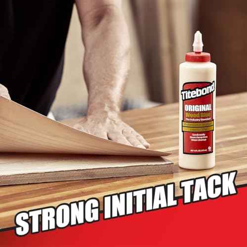 Titebond Original Wood Glue 5063, Industry Standard for Woodworking, Furniture Repair/Assembly, Construction, Home Repair or Modeling, 8 oz