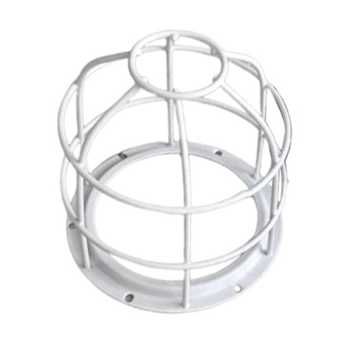 Generic Light Bulb Cage Guard, Bulb Protective Lampshade Replacement, Practical Accessories Warning Light Protective Cover, White