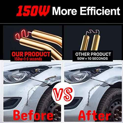 Plastic Welder,2 in 1 Plastic Welding Repair Kit with 1000pcs Hot Staples,2pcs Plastics Welding Rods,knife,Plier, Hot Staples Weld Gun Repair Kit for Car Bumper And Most Plastics(Black)