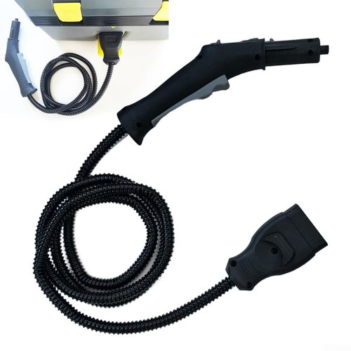 2.5m/98ft Connection Hose With Handle And Switch Fit For Karcher For SG2/2 SG4/4 SC5 SCS.800C Steam Cleaner, For SC5Premium, SC5+Iron Kit, SC5 Premium + Iron Kit