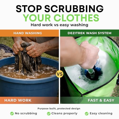 Large Portable Manual Washing Machine for Camping, Travel & Off-Grid Use