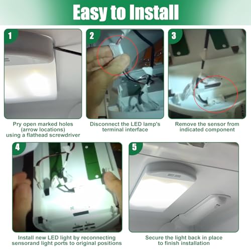 14in Light Replacement for Whirlpool Maytag WRX735SDHZ02/03/04/07/08 LED Light