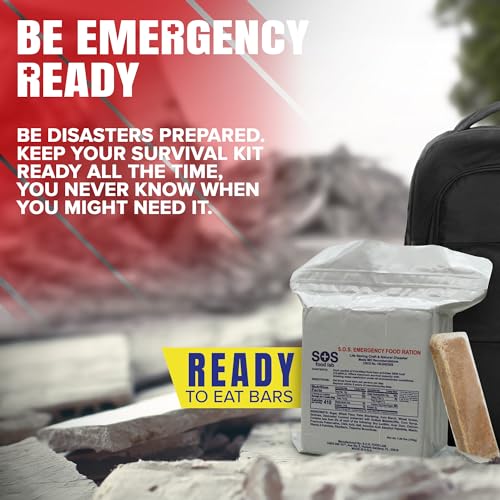 SOS Emergency Food Rations 3600 Calorie 3-Day Survival Food Bar Pack of 1