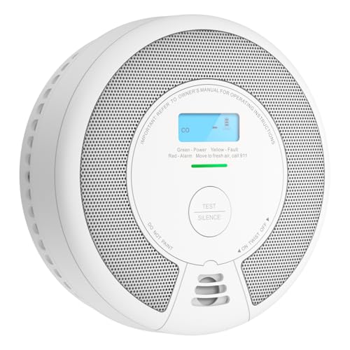 X-Sense Combo Smoke & Carbon Monoxide Detector SC07 - 1-Pack, 10-Year Battery, UL Certified