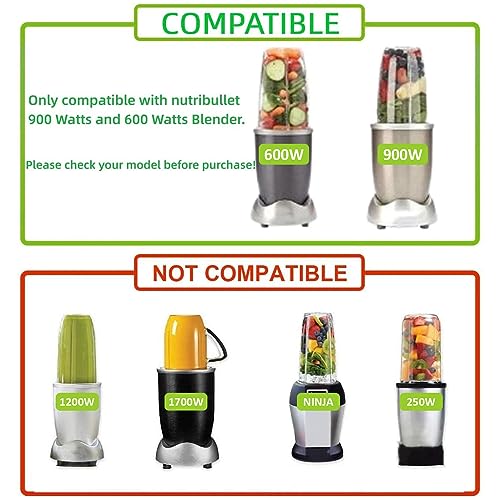 Feilifan 2-Pack 32 oz NutriBullet Cup Replacements for 600W/900W Blenders
