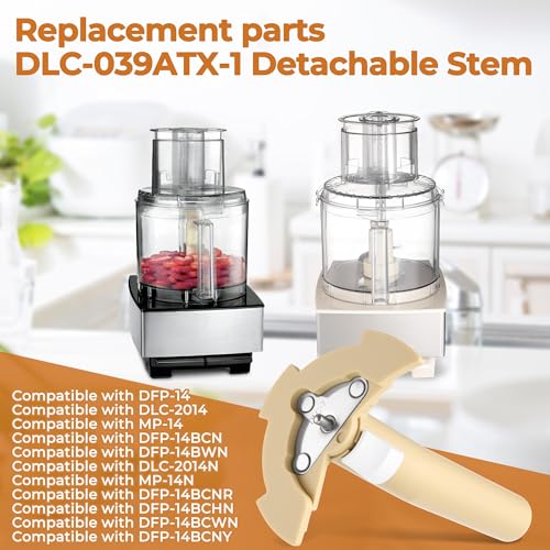 DLC-039ATX-1 Yellow Detachable Stem 14-Cup Cuisinart Food Processor Replacement Part