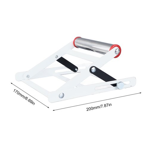 Adjustable Cutting Machine Support Frame, Roller Stand, Support Stand with 55-135mm Height Adjustment,Foldable Design for Metal Cutting Projects