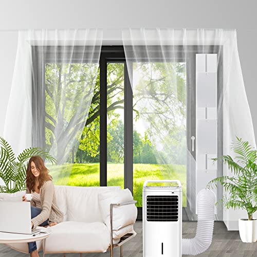 NWESTUN 5.9 Inch Sliding Door Vent Kit for Portable AC Exhaust 2024 Upgrade