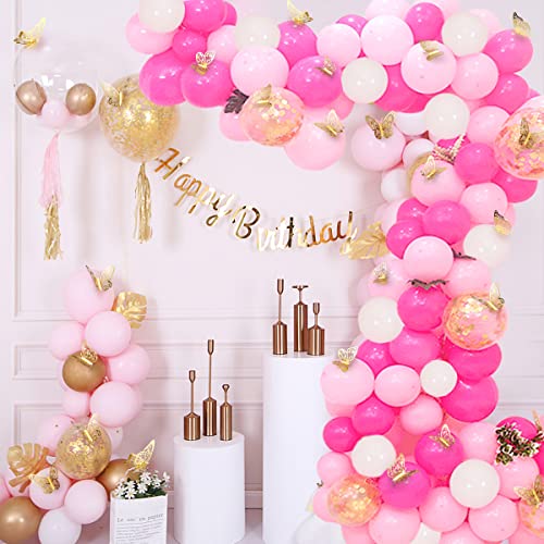 Crosize Gold Butterfly Wall Decorations - 72 Pcs, 3 Sizes & 3 Styles, Removable 3D Murals