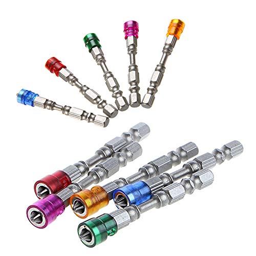 10pcs PH2 Magnetic Phillips Cross Screwdriver Bits Set 1/4 Inch Hex Shank Plasterboard Drywall S2 Alloy Electric Power Driver Bit Set ¡¦