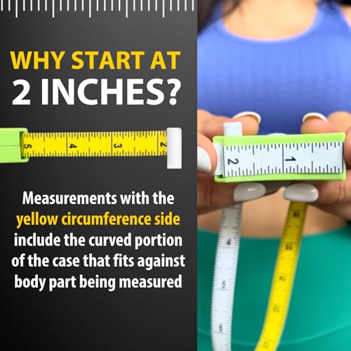 Perfect Measuring Tape Green 80 Inch Body Tape Measure with Lock – Dual Color & Flexible Vinyl