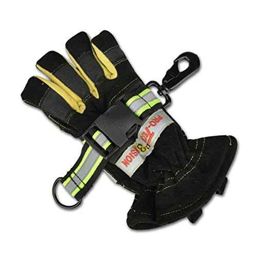 Lightning X Heavy-Duty Ballistic Nylon Glove Strap, Adjustable Size, Reflective Tape for Quick Access (Ideal for Firefighters, EMTs, Construction and Mechanics)