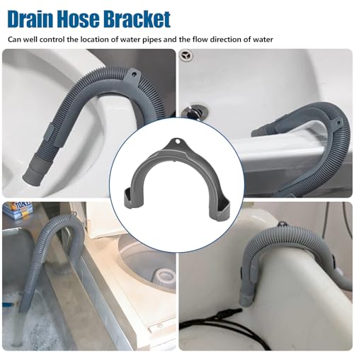 U Shape Washer & Dishwasher Drain Hose Hook - PVC Holder