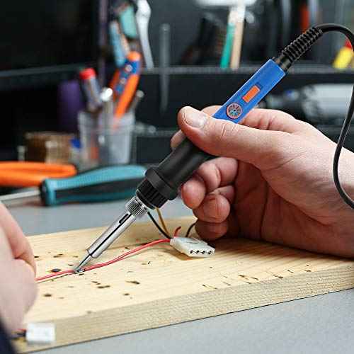 Soldering Iron Kit, Jewelry Soldering Iron 60W - Upgraded AdjustableTemperature Welding Tools,Soldering Gun Solder Wire,Wire Cutter,Soldering Iron Stand, Desoldering Pump, Heat ShrinkTubing 127pcs