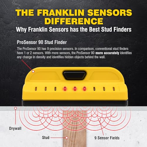 Yellow Franklin Sensors ProSensor M90 9-Sensor Stud Finder Wall Scanner