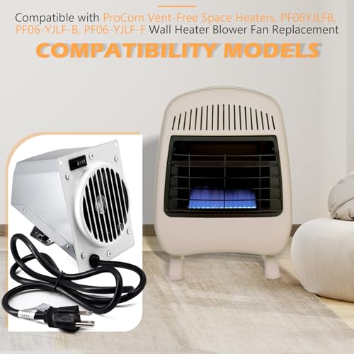 PF06-YJLF-B Wall Heater Blower Fan Replacement with Thermostat for ProCom