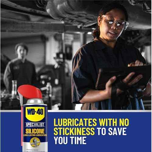 WD-40 Specialist Silicone Lubricant with SMART STRAW SPRAYS 2 WAYS, 11 OZ
