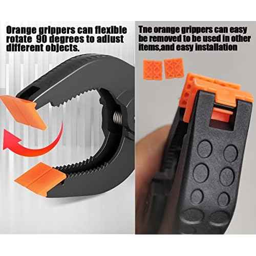 Spring Clamps,10 Pack 4.5in Professional Plastic Heavy Duty Spring Clips for Crafts, Backdrop Clips Clamps for Backdrop Stand,Photography Studios,Woodworking,Home Improvement