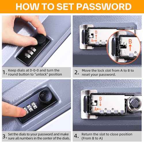 Ohuhu Combination Book Lock Box Money Safe for Cash, Secret Hidden Storage Faux Dictionary Book Box Disguised Safe for Home Office (Bible - Real Paper)