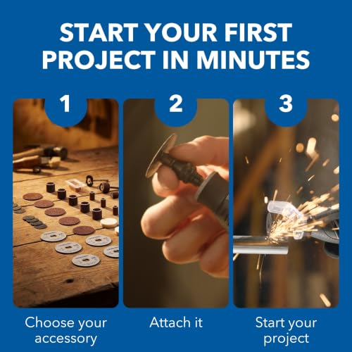 Dremel 4300-5/40 Rotary Tool Kit with 45 Pieces, LED Light, 40 Accessories
