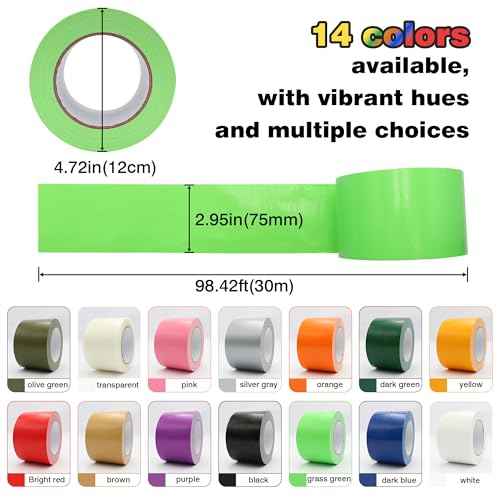 Heavy Duty Duct Tape 3 Inch X 33 Yards, 8.5 Mil Thickness, Multi Purpose White Duct Tape, No Residue, Waterproof, Tear by Hand - for Indoor Outdoor Repairs, Industrial, Professional Use