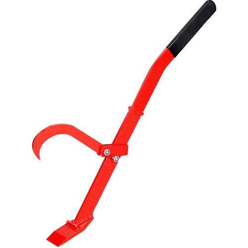 neolun Tree Felling Lever 31.5 Inch with Ergonomic Bent Handle and Non-Slip Grip, Heavy-Duty Steel Construction