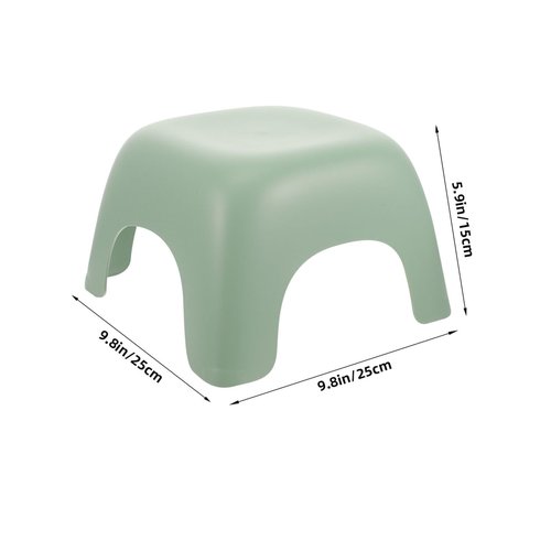 Yardenfun Non Slip Step Stool Heavy Duty Plastic Foot Stool for Bathroom Outdoors Stackable Design for Reach Sinks Change Shoes and Rest