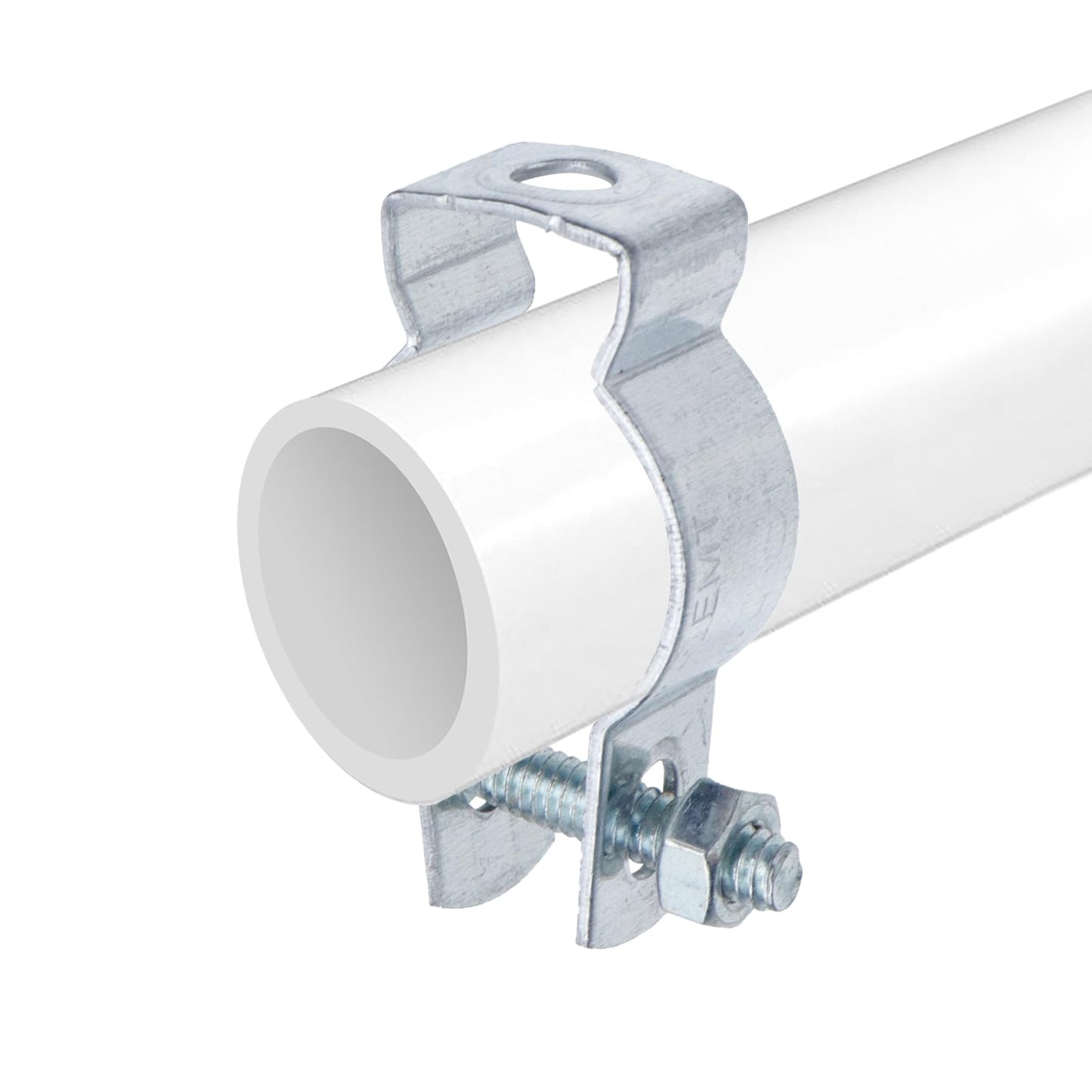 Mewutal 10pcs Conduit Hangers with Bolt 1" Conduit Clamps Conduit Clips Zinc Plated Steel Conduit Brackets for Rigid and EMT Conduit Mounting