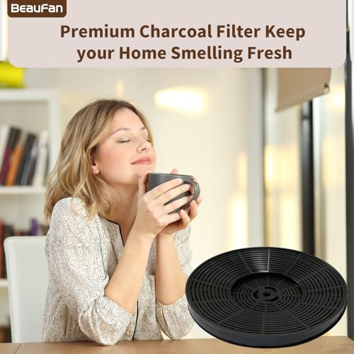 Beaufan CFK4 2-Pack Charcoal Filters for Cosmo 5MU30/5MU36 & SNDOAS US0475BPB/US0475NBK