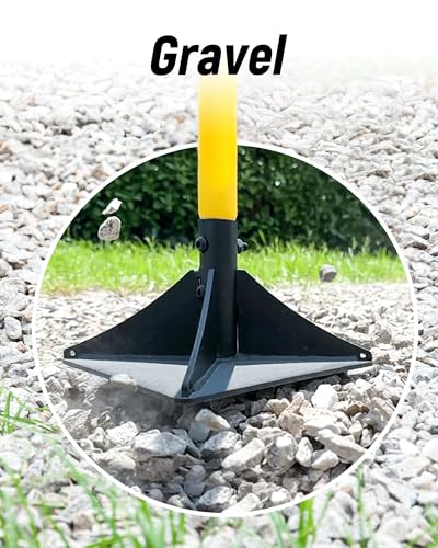 8x8 Steel Tamper with 48-Inch Handle Heavy Duty Soil & Asphalt Leveling Tool