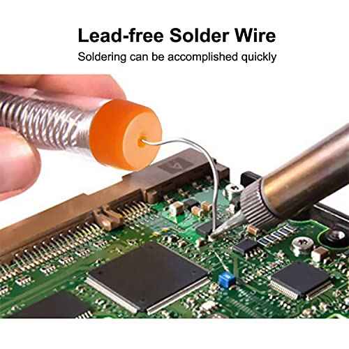 2Pcs Solder Wire,1mm Diameter Rosin Core Solder for Electronic Electrical Soldering Components Repair(Net 20g)