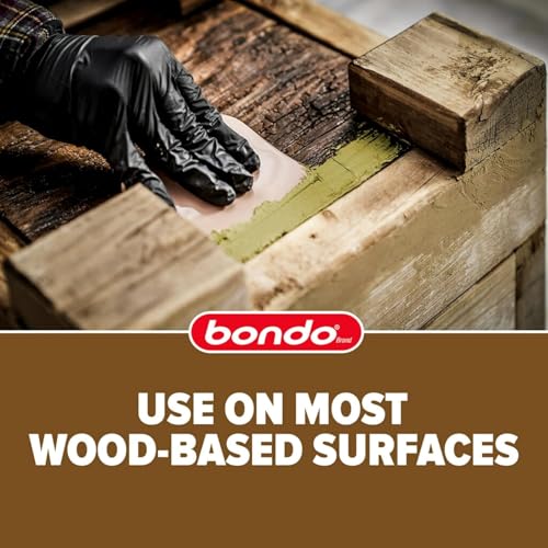 Bondo Wood Filler 30 oz with Hardener - 1 Ounce Quick Repair for Rotted Wood