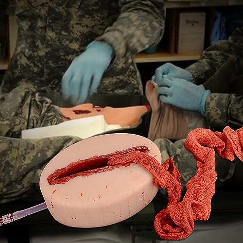Bleeding Control Wound Packing Trainer Kit with Carrying Bag – Emergency Hemorrhage Simulation