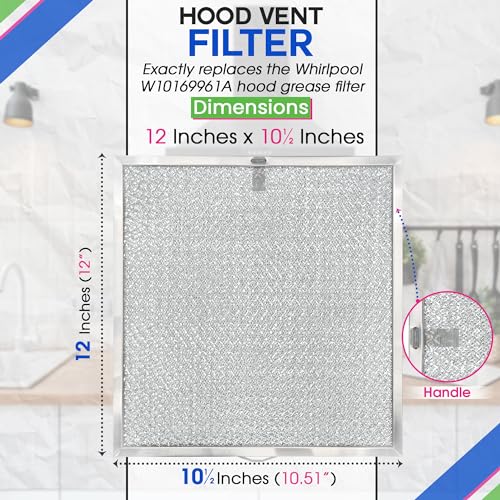 Bagean 11.6 x 11.2 inch BPQTAF Stove Vent Filter for Nutone/Broan Range Hood – Fits S99010316
