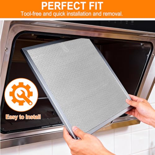 KeyTeam 11-1/4 x 11-3/4 in Stove Hood Filter, 99010316 Replacement - 1 Pack