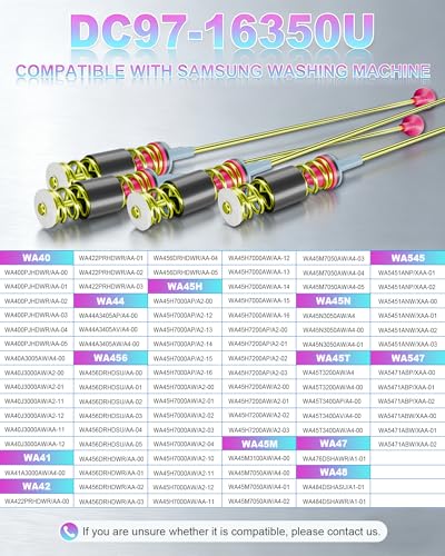Samsung Washer Suspension Rods DC97-16350U/ T - 4 PCS for WA50R5200/WA50R5400 etc