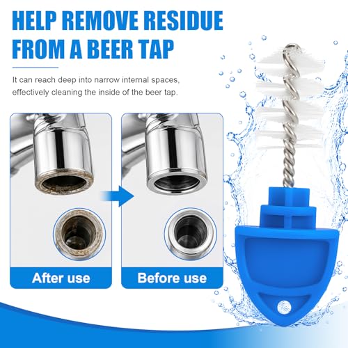 Darlingao 20-Pack beer tap plug brushes for draft beer faucets, cleaning brushes