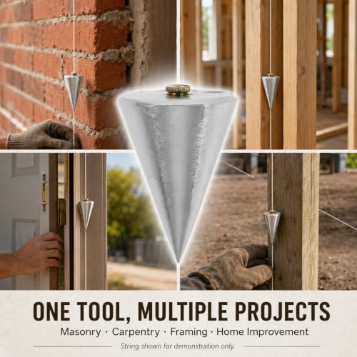 Steel Plumb Bob Hanging Thread Pendant Heavy Duty Construction Tool