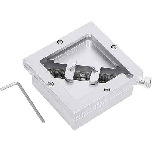 HT?90 90x90 BGA Reballing Station, Aluminum Alloy BGA Reballing Stencil, BGA Reball Stencil for 9-43mm BGA Chip and Laptop CPU Mobile Phone Rework