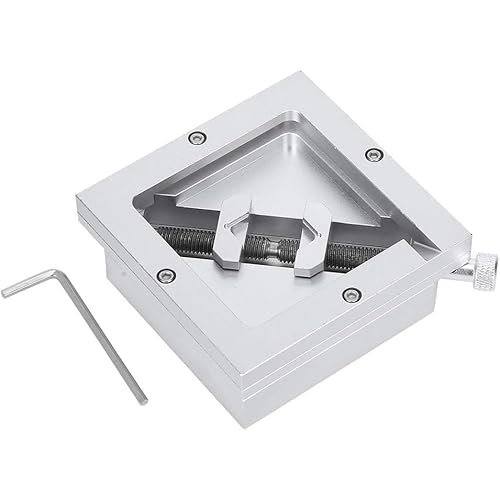 HT?90 90x90 BGA Reballing Station, Aluminum Alloy BGA Reballing Stencil, BGA Reball Stencil for 9-43mm BGA Chip and Laptop CPU Mobile Phone Rework