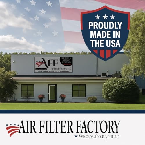 Air Filter Factory 8-3/4 x 10-1/2 in Ductless Range Hood Filter, Charcoal & Grease Combo 41F/97007696