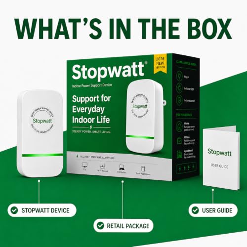 STOPWATT Smart Plug Voltage Stabilizer 90V-250V Power Support Device
